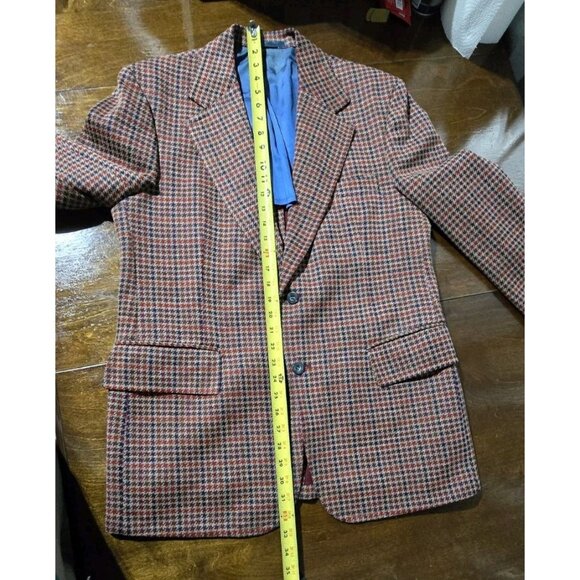 Vtg Andhurst Belk Matthews Plaid Blazer Sport Jacket Men's Sz 38R Leisure Retro - Picture 10 of 10